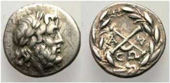 Achaian League hemidrachm