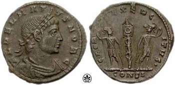 Delmatius Caesar, 335 - 337 AD. Nephew of Constantine I
