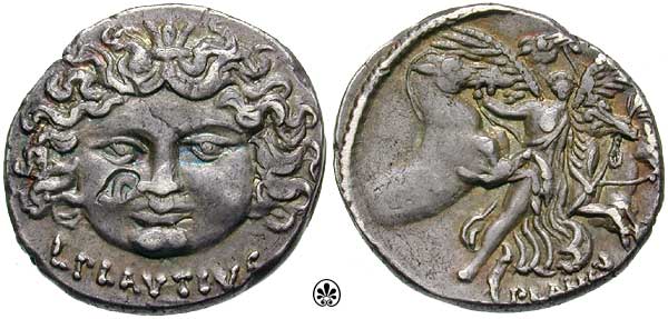L Plautius Plancus, c. 47 BC. AR Denarius (3.89g). | Roman 