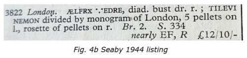 Fig 4b Seaby 1944 listing