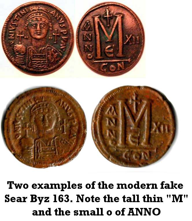 40 Nummi de Justiniano I. Falsificación moderna Sb0163_fake