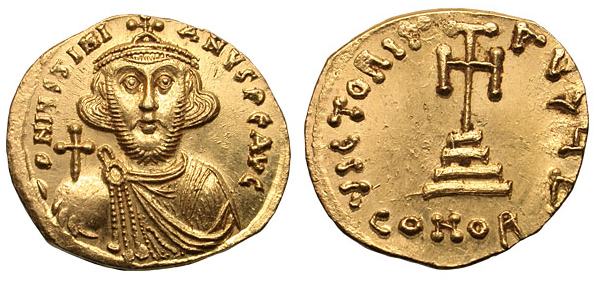 Justinian II - Byzantine Coinage thumbnail index - WildWinds.com